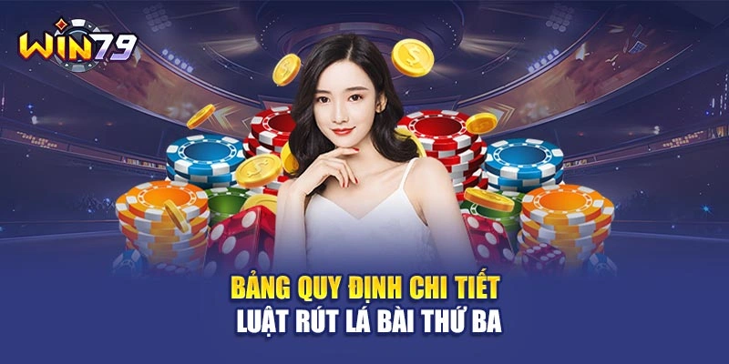 Bảng quy định chi tiết luật rút lá bài thứ ba